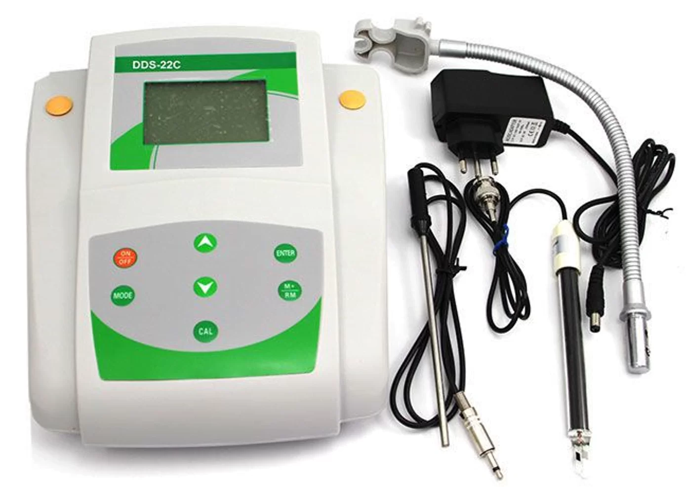 Medidor de condutividade (condutivímetro) e temperatura de bancada com ATC