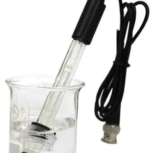 Eletrodo de pH em vidro com conector BNC para laboratório