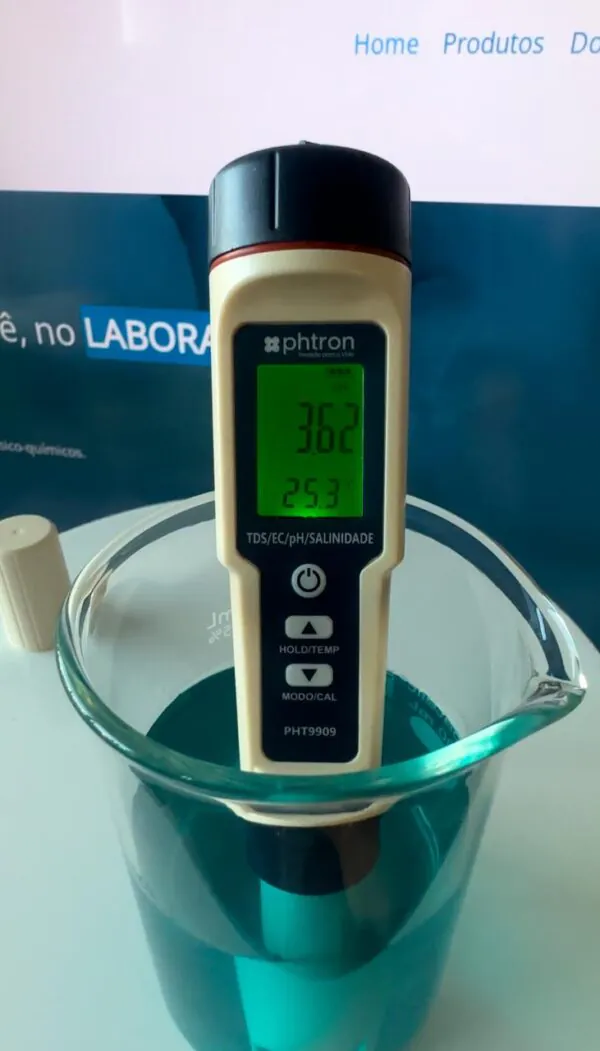 Medidor multiparâmetro de bolso para pH, EC, TDS e salinidade - Imagem 5