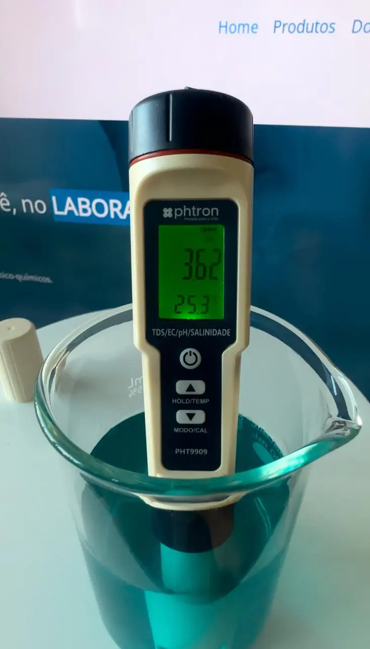 Medidor multiparâmetro de bolso para pH (phmetro), EC (condutividade), TDS e salinidade - Imagem 5